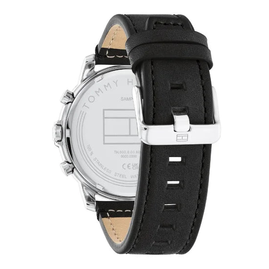 Tommy Hilfiger Jameson Black Leather Strap Watch TH1792052