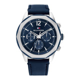 Tommy Hilfiger Jameson Blue Leather Strap Watch TH1792063