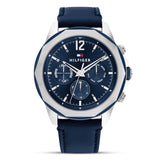 Tommy Hilfiger Jameson Blue Leather Strap Watch TH1792063