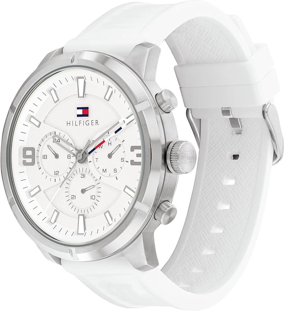 Tommy Hilfiger Men's White Silicone Sports Watch TH1792072