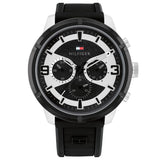 Tommy Hilfiger Black Silicone Sports Men's Watch| TH1792074