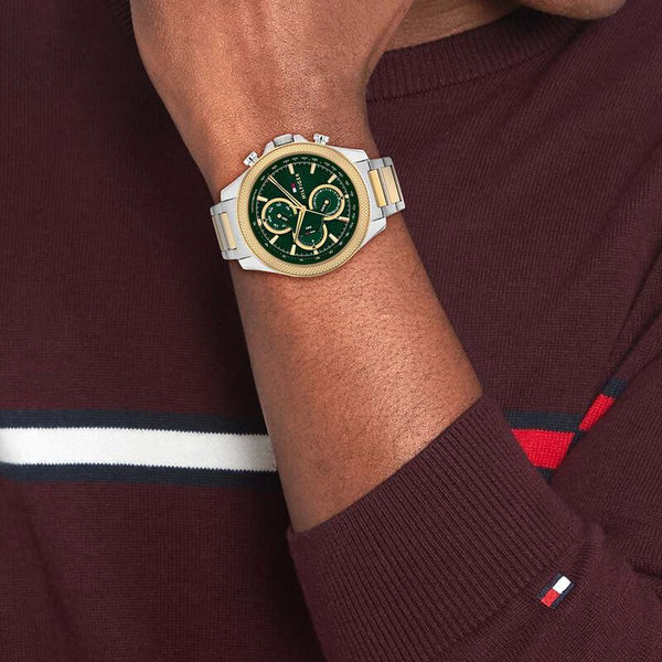 Tommy Hilfiger Clark Multifunction Green Dial Watch | TH1792079