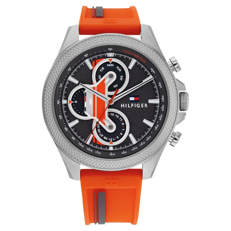 Tommy Hilfiger Clark Grey Dial Silicone Strap Men's Watch | TH1792084