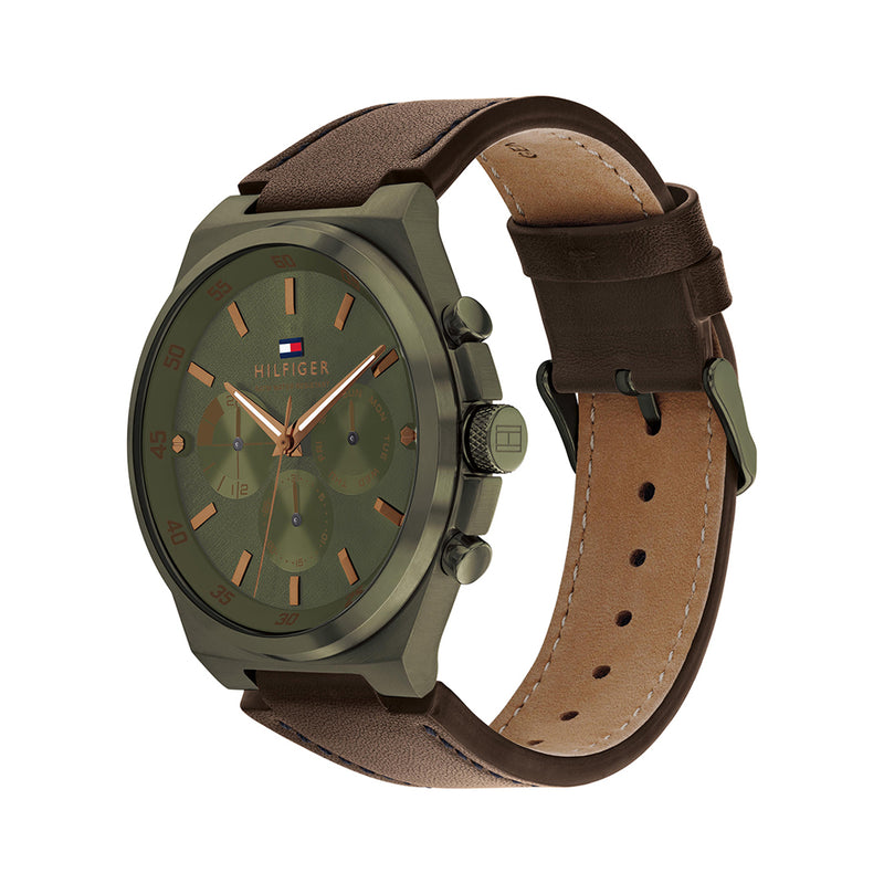 Tommy Hilfiger Dexter Multifunction Green Dial Men's Watch | TH1792085