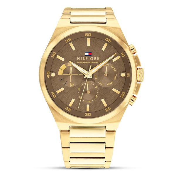 Tommy Hilfiger Dexter Gold Tone Brown Dial Men's Watch | TH1792090