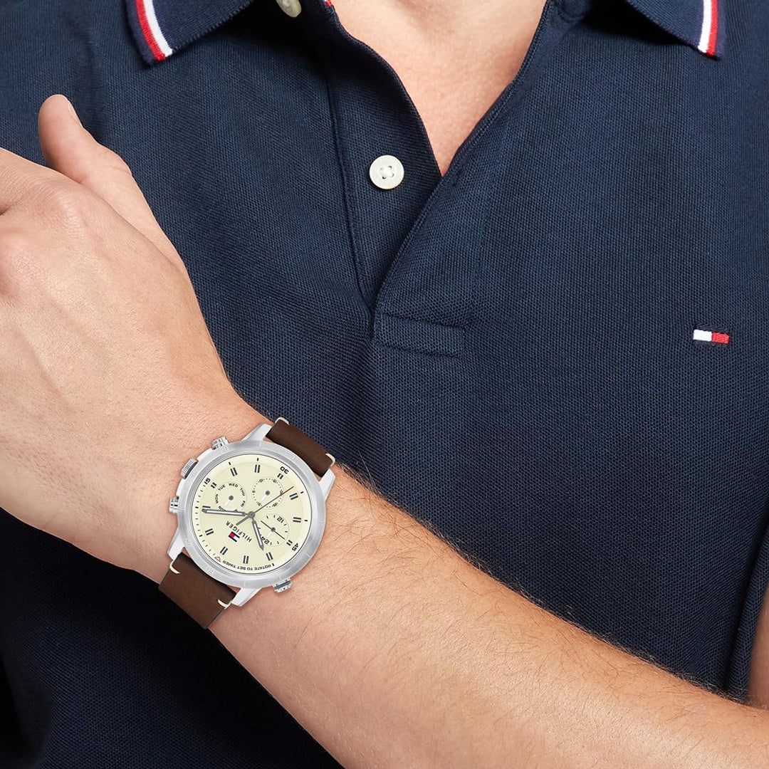 Tommy Hilfiger Multifunction Cream Dial Men's Watch | TH1792102