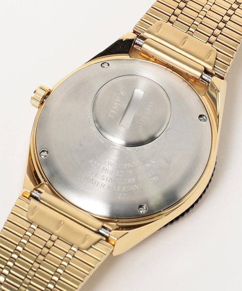 Timex Q Reissue Gold-Tone Black Dial Men's Watch| TW2V18800