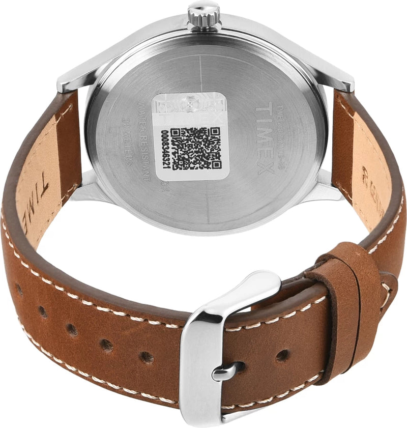 Timex Multifunction White Dial Brown Strap Men's Watch| TWEG184SMU19