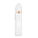 Fossil 22mm White Silicone Watch Strap S221349