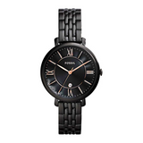 Fossil Women's Jacqueline Black Dial Stainless Steel Watch ES3614