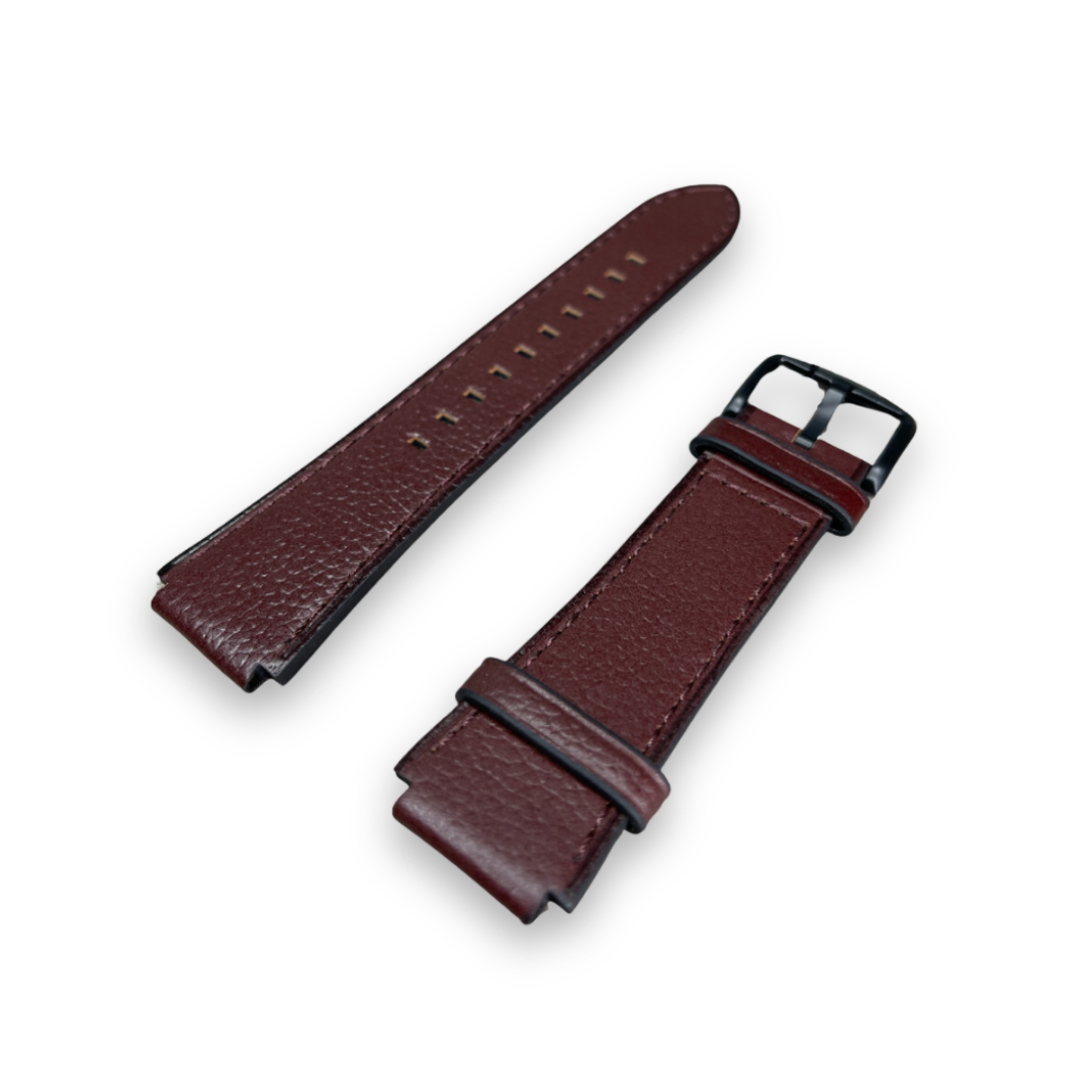 Fossil 22mm Dark Brown Leather Men Watches Strap