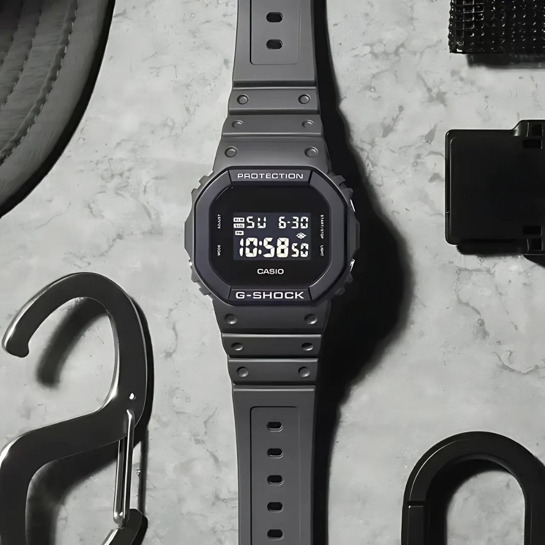 Casio G-Shock Digital Black Dial Resin Band Watch | DW-5610UU-8DR