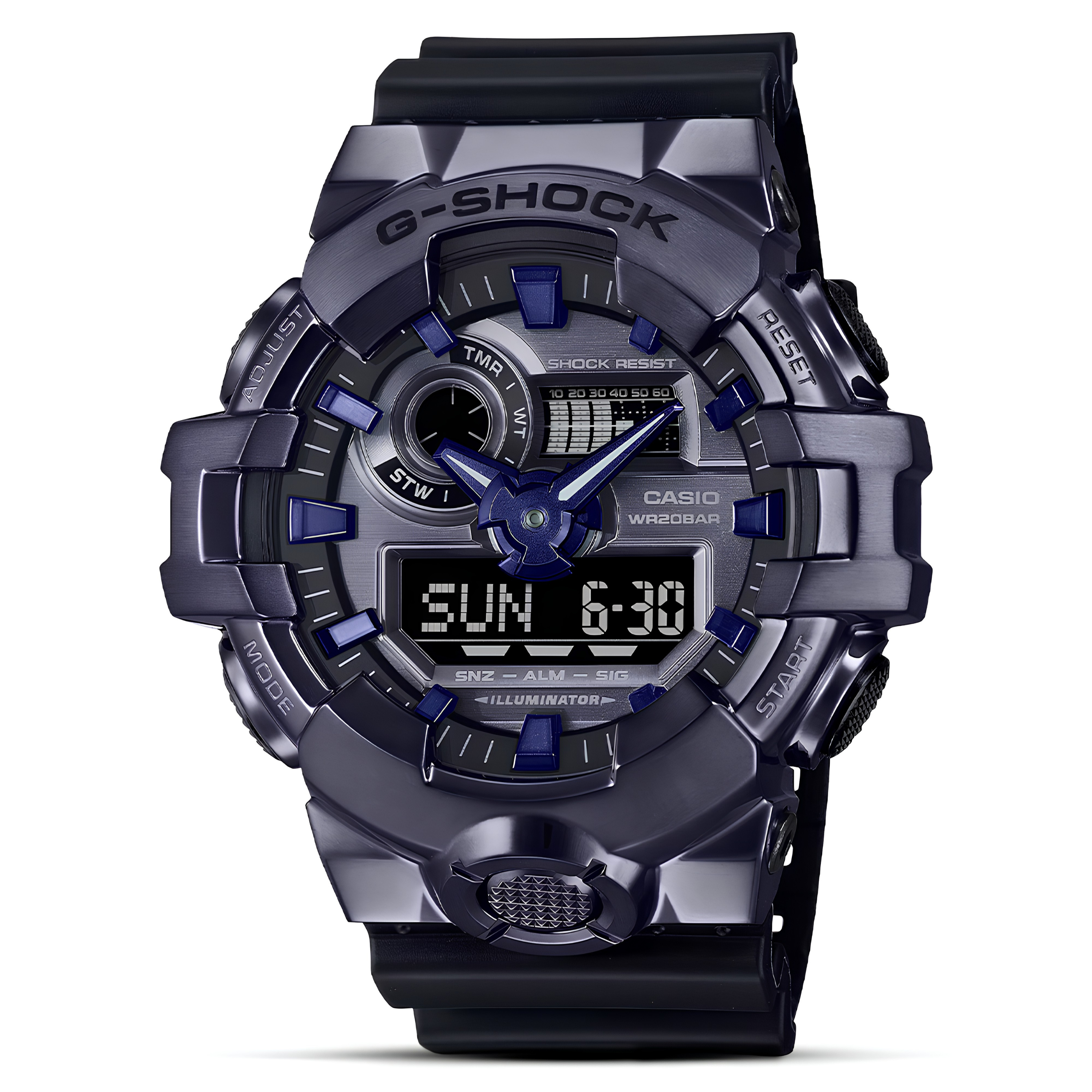 Casio G-Shock Purple Metal Dial Men's Watch  GM-700P-6ADR