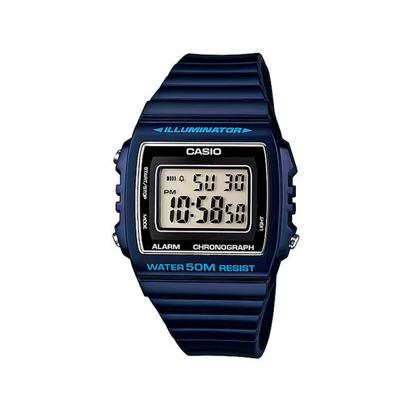 Casio Illuminator Blue Resin Strap Men's Watch| W-215H-2AVDF