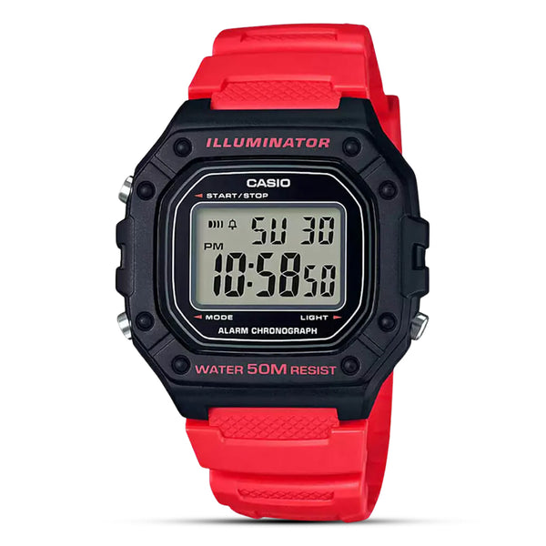 Casio "Illuminator" Youth Digital Men's Watch| W-218H-4BVDF