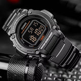 Casio Youth Digital Black Resin Band Men's Watch | W-219H-8BVDF