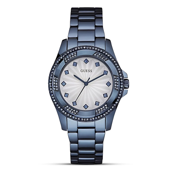 Guess Analog Silver Dial Women's Watch-W0702L1