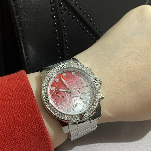 Guess Confetti Multifunction Red Dial Ladies Watch | W0774L7