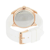 Guess G-Twist Rose Gold Dial Silicone Band Ladies Watch | W0911L5