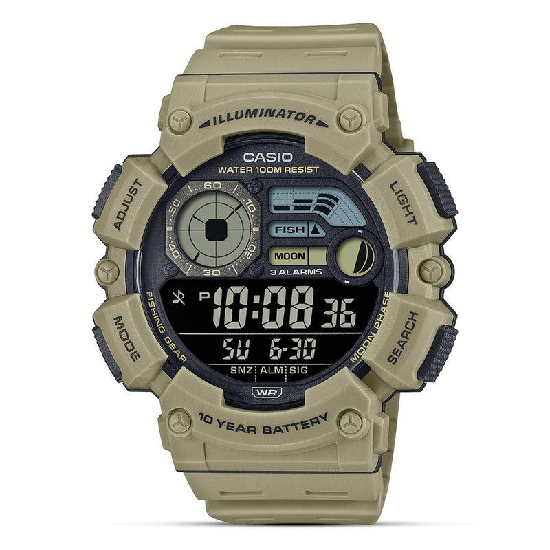 Casio Sporty Digital Black Dial Resin Band Men's Watch | WS-1500H-5BVDF