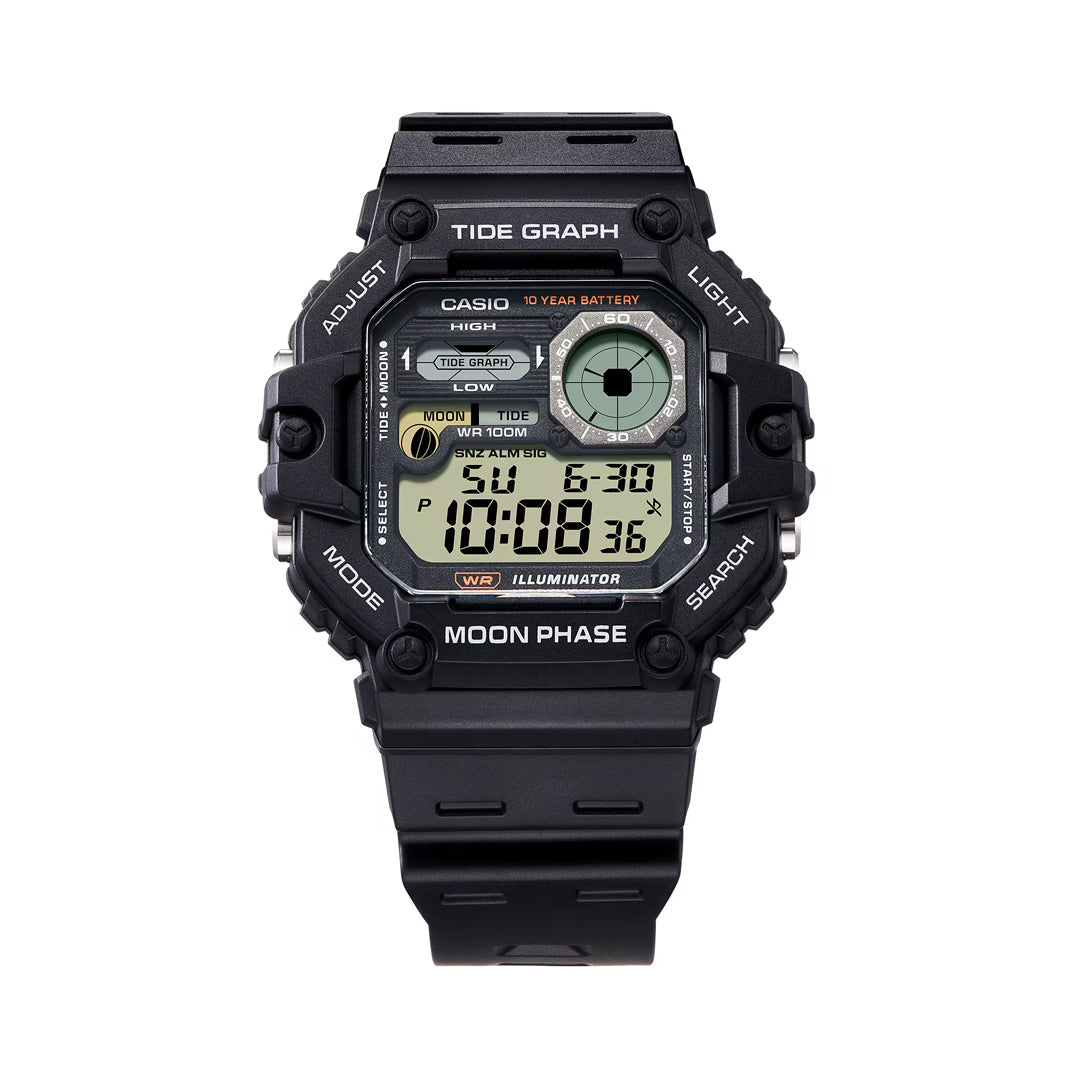 Casio Sporty Digital Black Resin Belt Men's Watch | WS-1700H-1AVDF