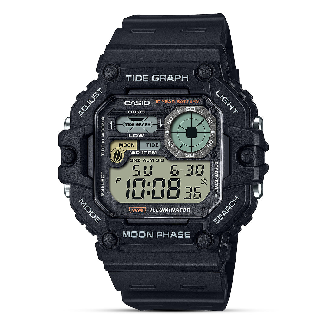 Casio Sporty Digital Black Resin Belt Men's Watch | WS-1700H-1AVDF