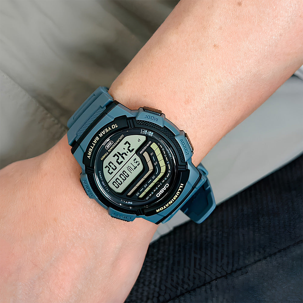 Casio Retro Digital Dial Black Strap Men's Watch WS-1800-2AVDF 