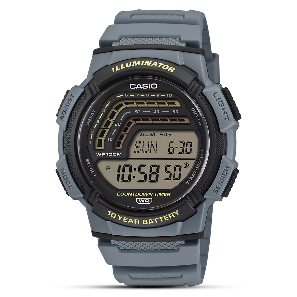 Casio Retro Digital Dial Black Strap Men's Watch WS-1800-2AVDF 