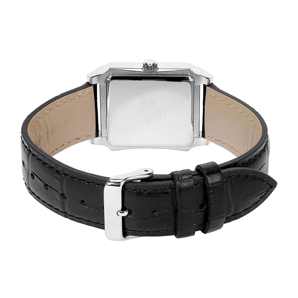 CASIO RECTANGLE SILVER DIAL MEN'S WATCH MTP-B190L-7BVDF