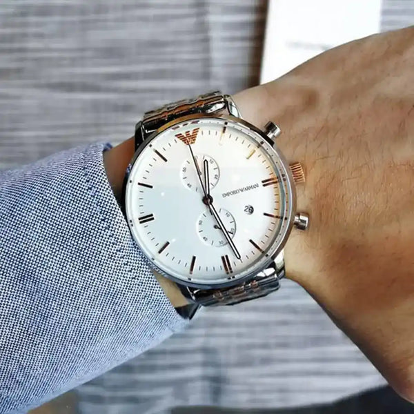 Emporio Armani Chronograph Two-Tone Steel Men's Watch| AR0399