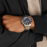 Emporio Armani Chronograph Two Tone Blue Dial Men's Watch | AR11362