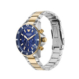 Emporio Armani Chronograph Two Tone Blue Dial Men's Watch | AR11362