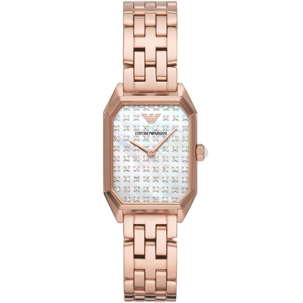 Emporio Armani Gloria Two-Hand Rose Gold Tone Ladies Watch | AR11389