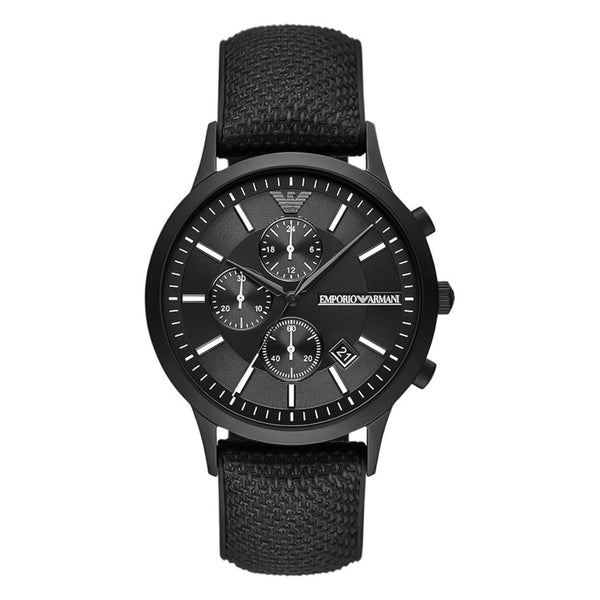 Emporio Armani Renato Chronograph Black Dial Men's Watch | AR11457