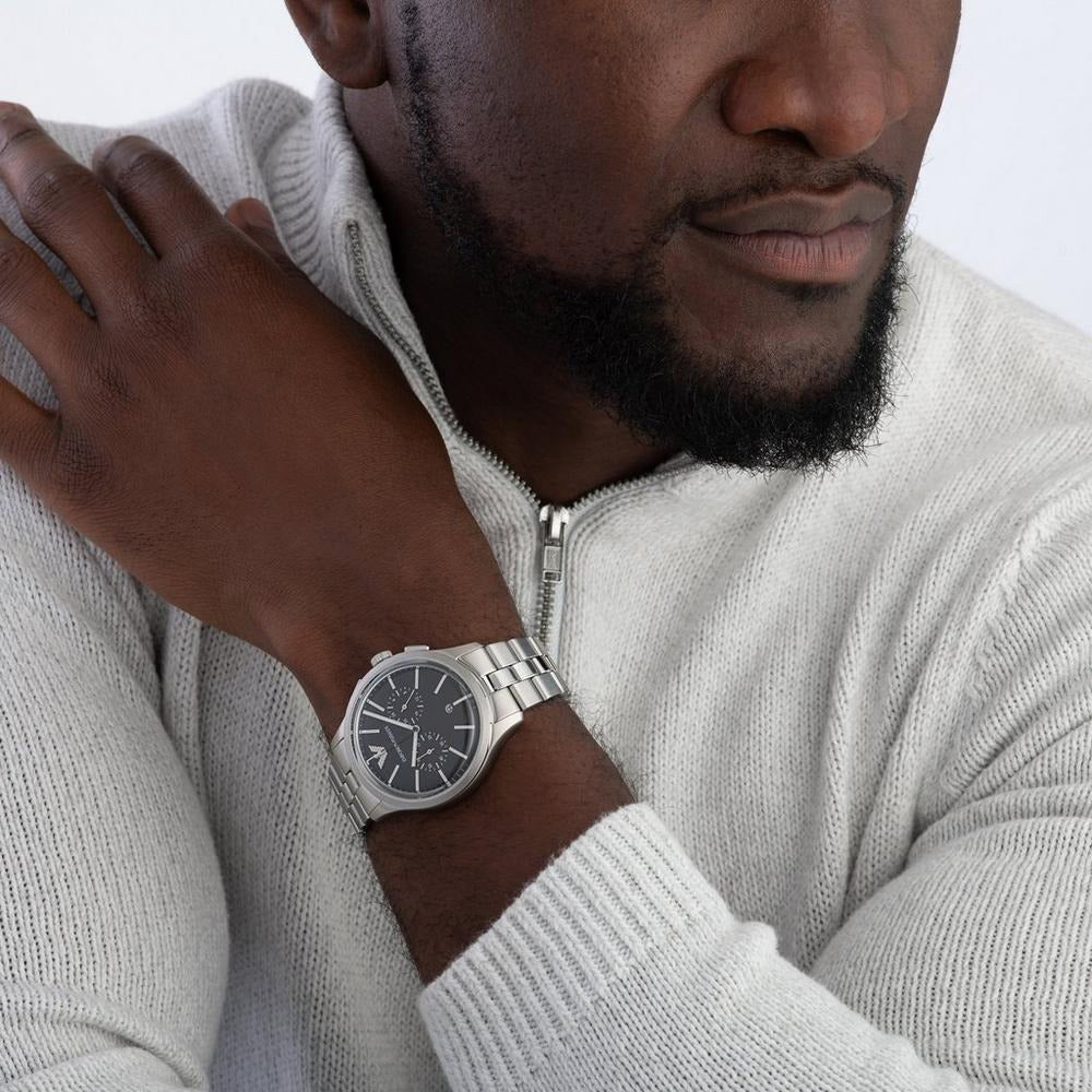 Emporio Armani Ruggero Black Dial Men's Watch | AR11691