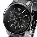 Emporio Armani Quartz Black Ceramic Chronograph Men's Watch| AR1452