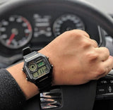 Casio Youth World Time Black Watch| AE-1200WH-1BVDF