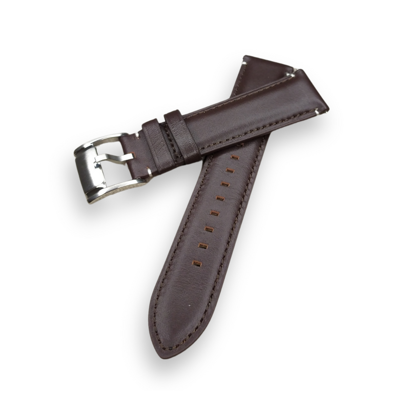 Fossil 22mm Dark Brown Leather Men's Watch Strap | ME1163S