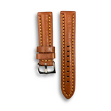 Genuine Leather Stitched Textured Strap