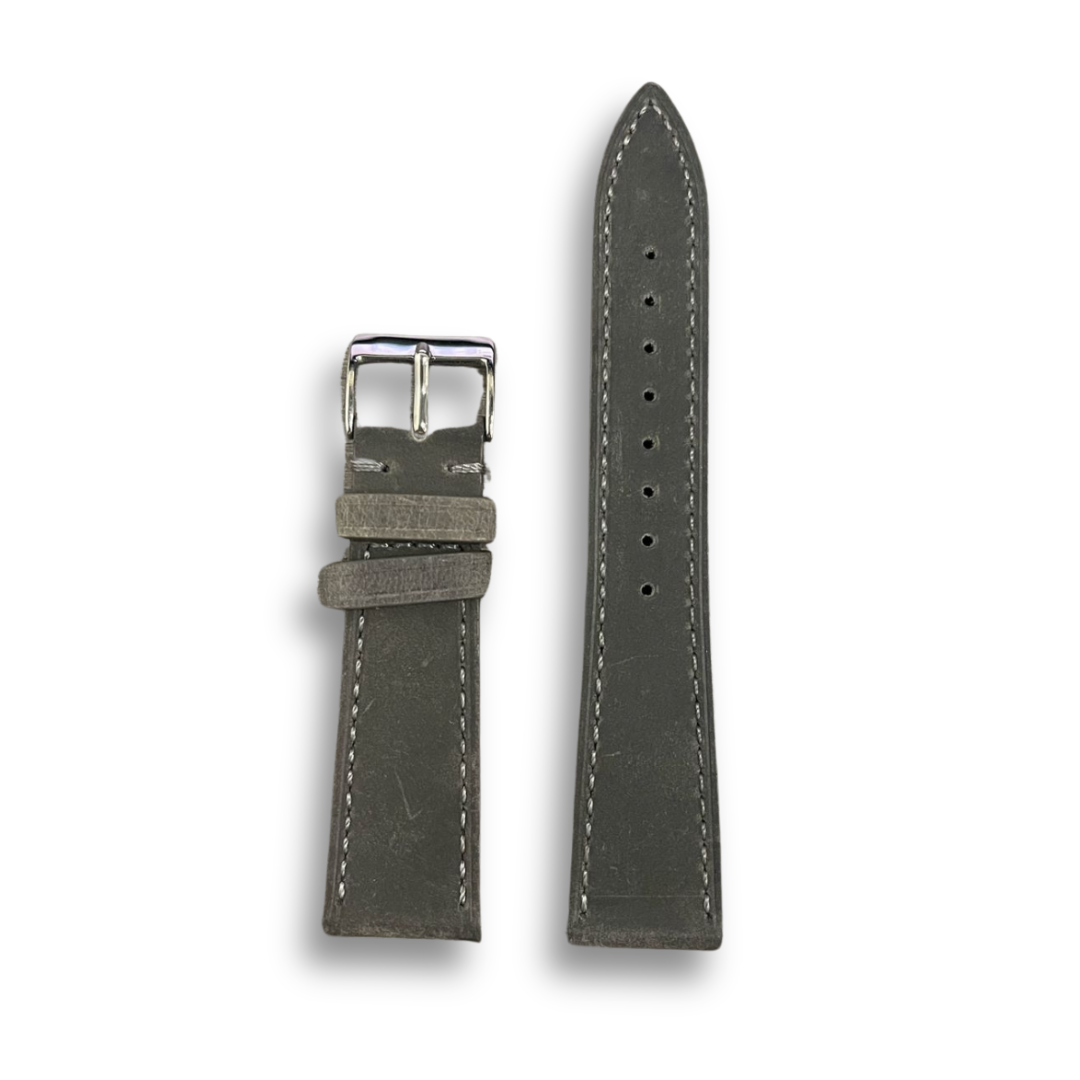 Leather Strap Plain Grey | 22MM