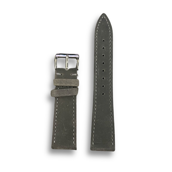 Leather Strap Plain Grey | 22MM