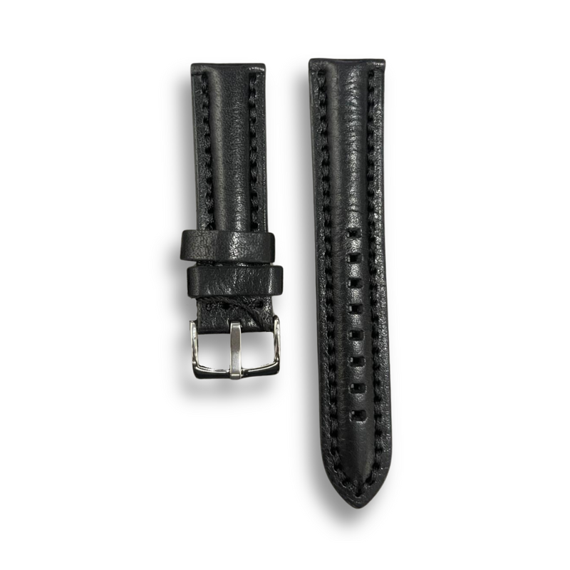 Genuine Leather Stitched Textured Strap