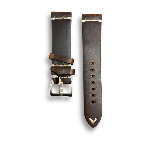 PT Genuine Leather Plain Stitched Textured Strap