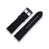 Fossil 24mm Black Silicone Men's Watch Strap | FS4487S