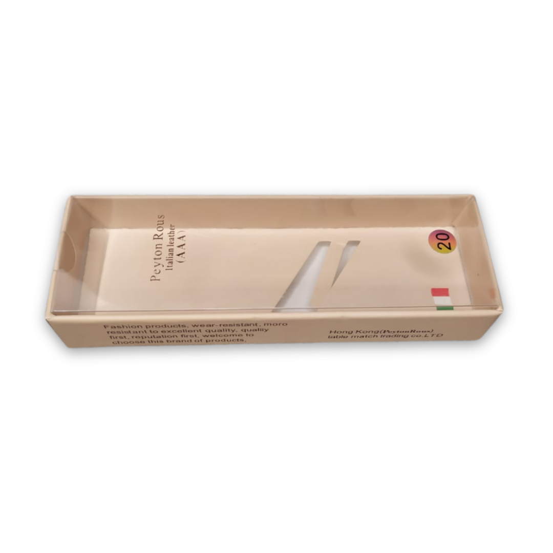 Peyton Rous Crocodile Textured Black Leather Strap | 22MM