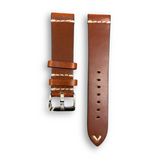 PT Genuine Leather Plain Stitched Textured Strap