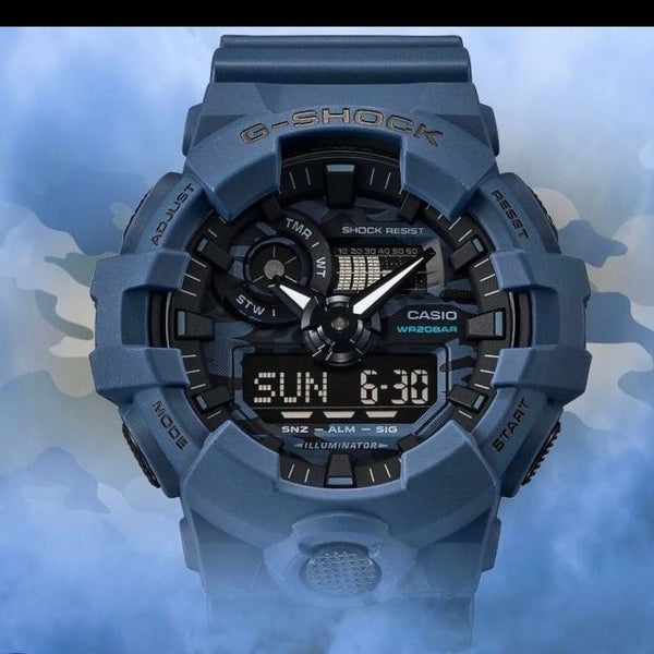 CASIO G-SHOCK Blue One Size Watch| GA-700CA-2A