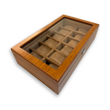 12 Slots Premium Wooden Watch Organizer – Stylish & Secure Storage