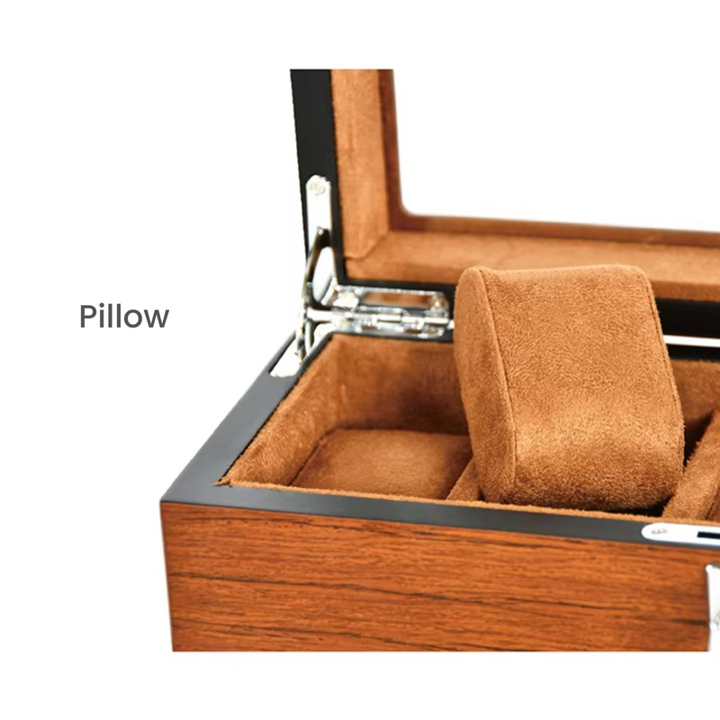 12 Slots Premium Wooden Watch Organizer – Stylish & Secure Storage