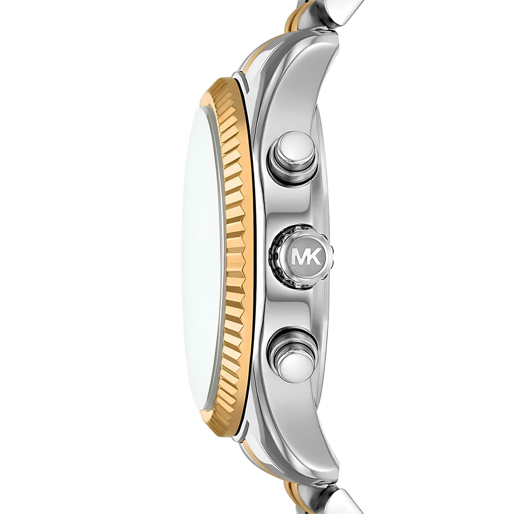 Michael Kors Lexington Two Tone Green Dial Ladies Watch | MK4984